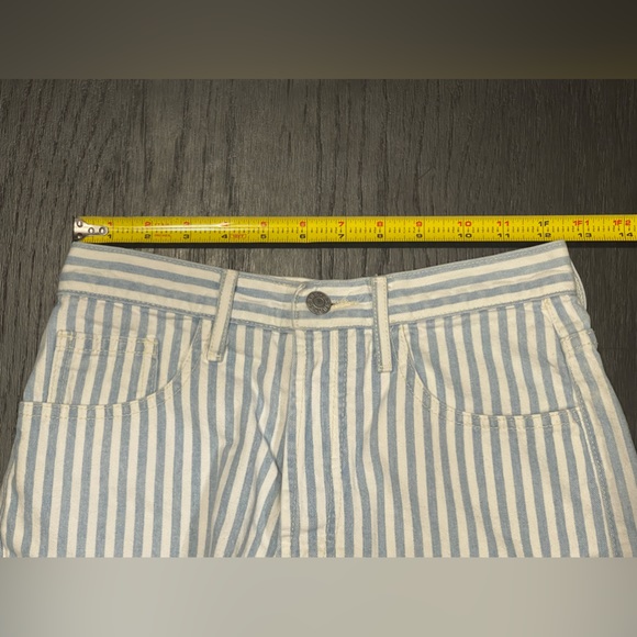 Rare!!! Vintage Guess by Georges Marciano Striped Denim Shorts Size 29 - Picture 7 of 8